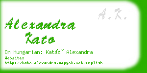 alexandra kato business card